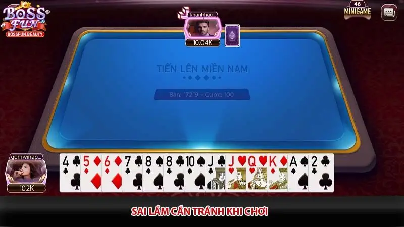 Sai lầm cần tránh khi chơi
